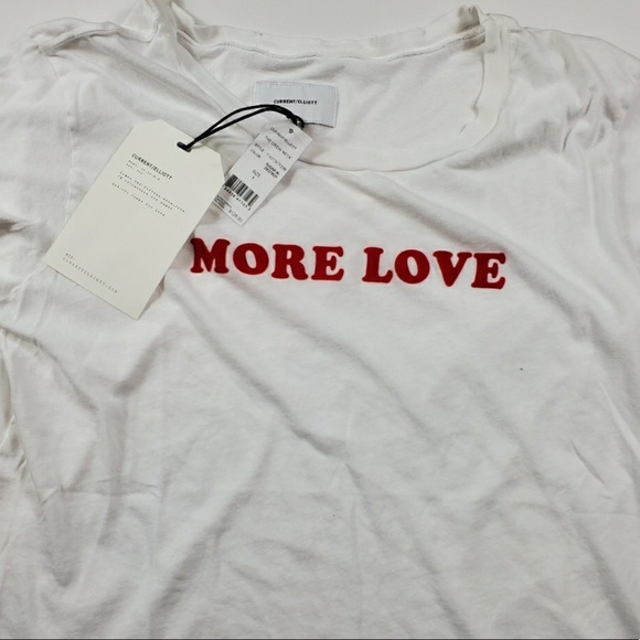 NWT Current/Elliot “More Love” Tee - Picture 4 of 5